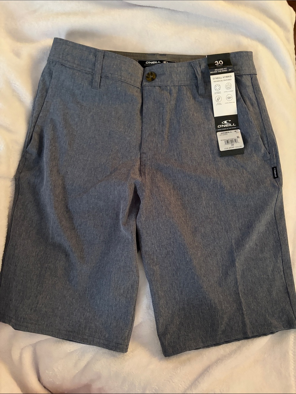 O'Neill Men's Slate Blue Hybrid Shorts